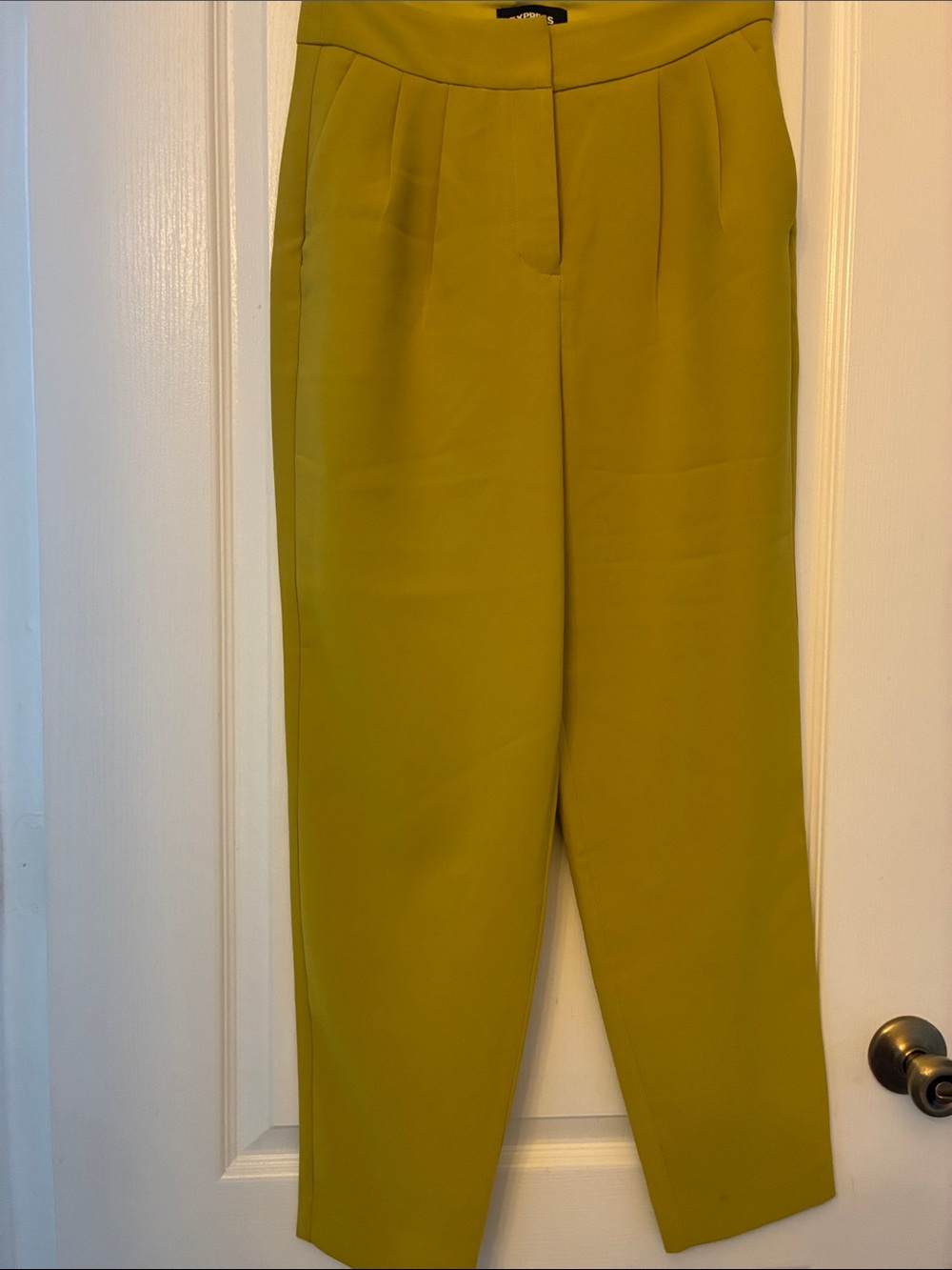 Express High-Rise Olive Green Tailored Women's Trousers